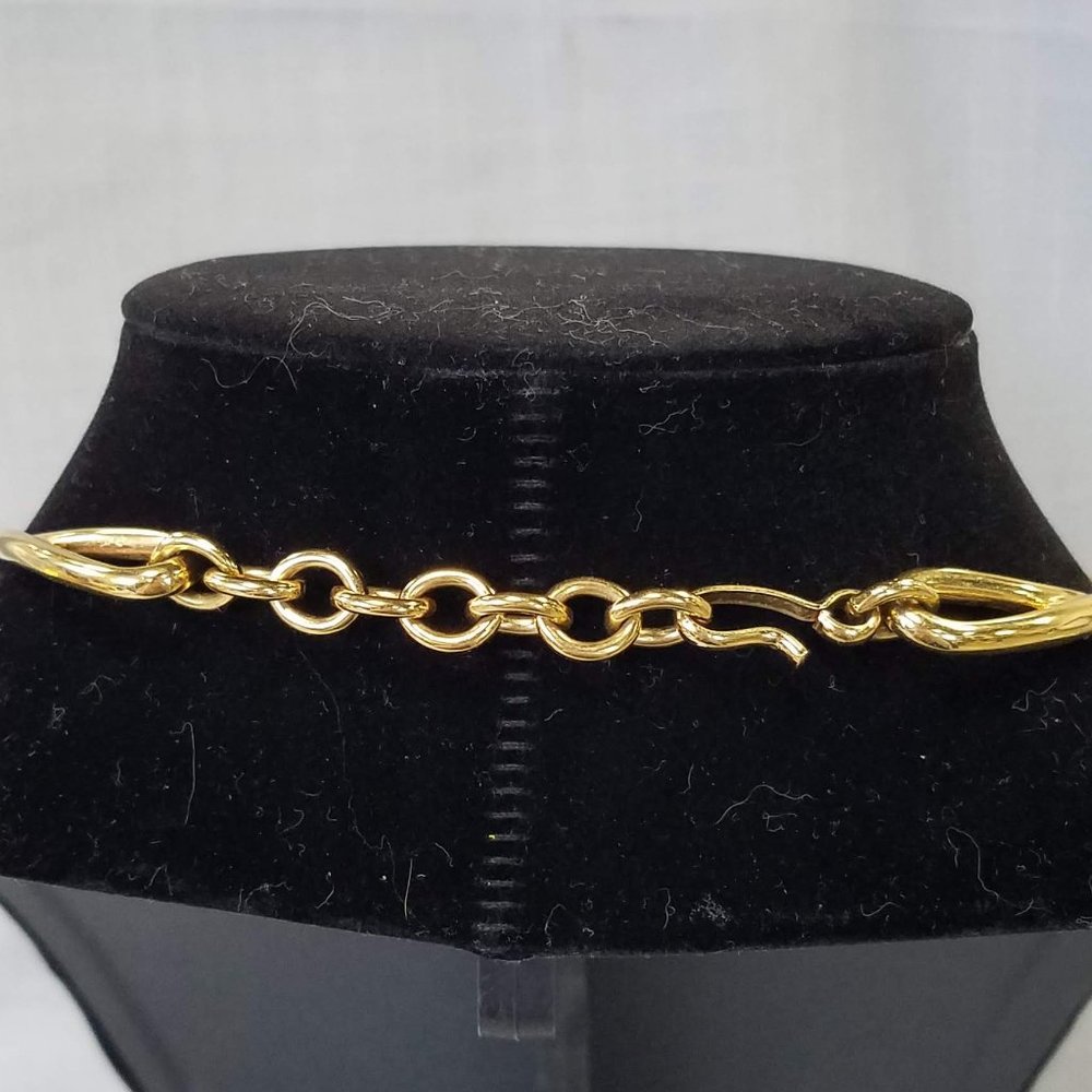 Vintage Peach And Cream Water Lily Necklace Gem